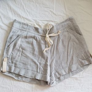 J. Crew linen blend tie waist shorts